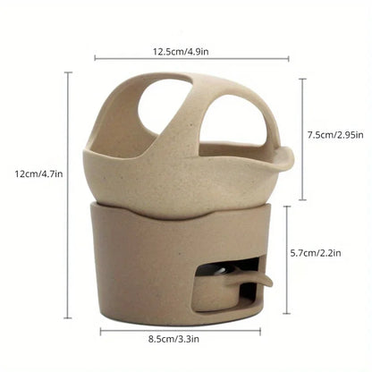 1Pc Ceramic Incense Burner Coarse Pottery Aroma Burner Creative Kung Fu Essential Oil Lamp Candle Holder Tea Ceremony...