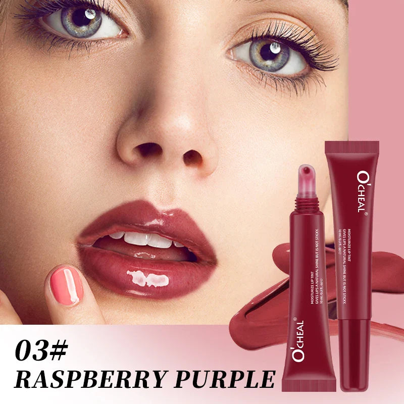 OCheal 5 colors Moisturizing Lip Mask Glaze Colored Lipstick Glass Colored Lip Gel Lip Balm Lipstick Lip Color Mouth Beauty