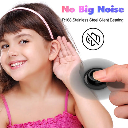 Rainbow Fidget Spinner Toys Metal UFO Small Handheld Finger Spinners Gift for Kids Adults Spinning Top Focus Desk Fingertip