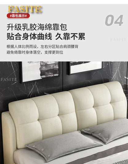 Premium High-quality New Arrival Technology Fabric Bed Small Unit, Master Bedroom, Large Bed, Light Luxury Nordic Fabric Bed
