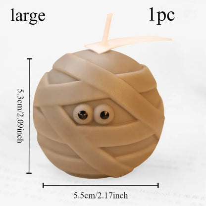 1pc Halloween Mummy Candle Handmade Scented Candle for Halloween Decoration, Holiday Party and Home Decoration, Halloween Gift