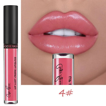 12 Colors Sexy Women Lipstick Waterproof Long Lasting Moist Lip Gloss Vivid Colorful Lipgloss Women Makeup maquiagem - Kimlud