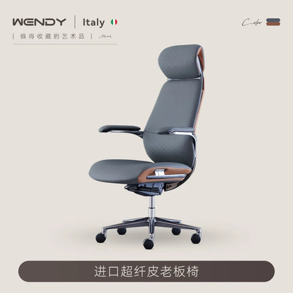 Luxury Leather Office Chairs Design Back Support Disain Ergonomic Office Chairs Floor Swivel Cadeiras De Escritorios...
