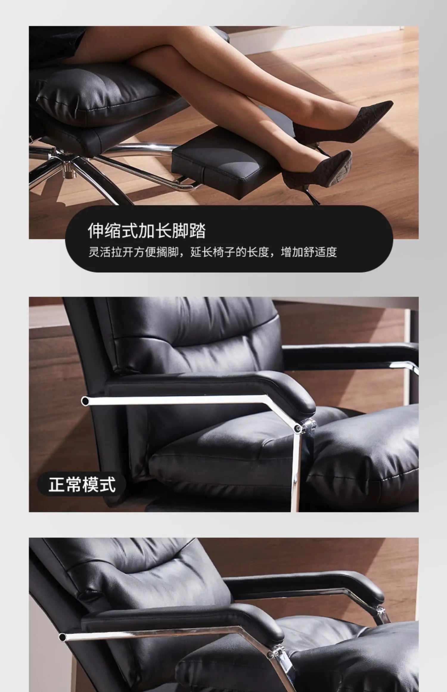 Modern Ergonomic Chair Comfy Nordic Designer Executive Footrest Backrest Wheels Chair Lazy Ergonomic Cadeira Gamer Furniture - Kimlud