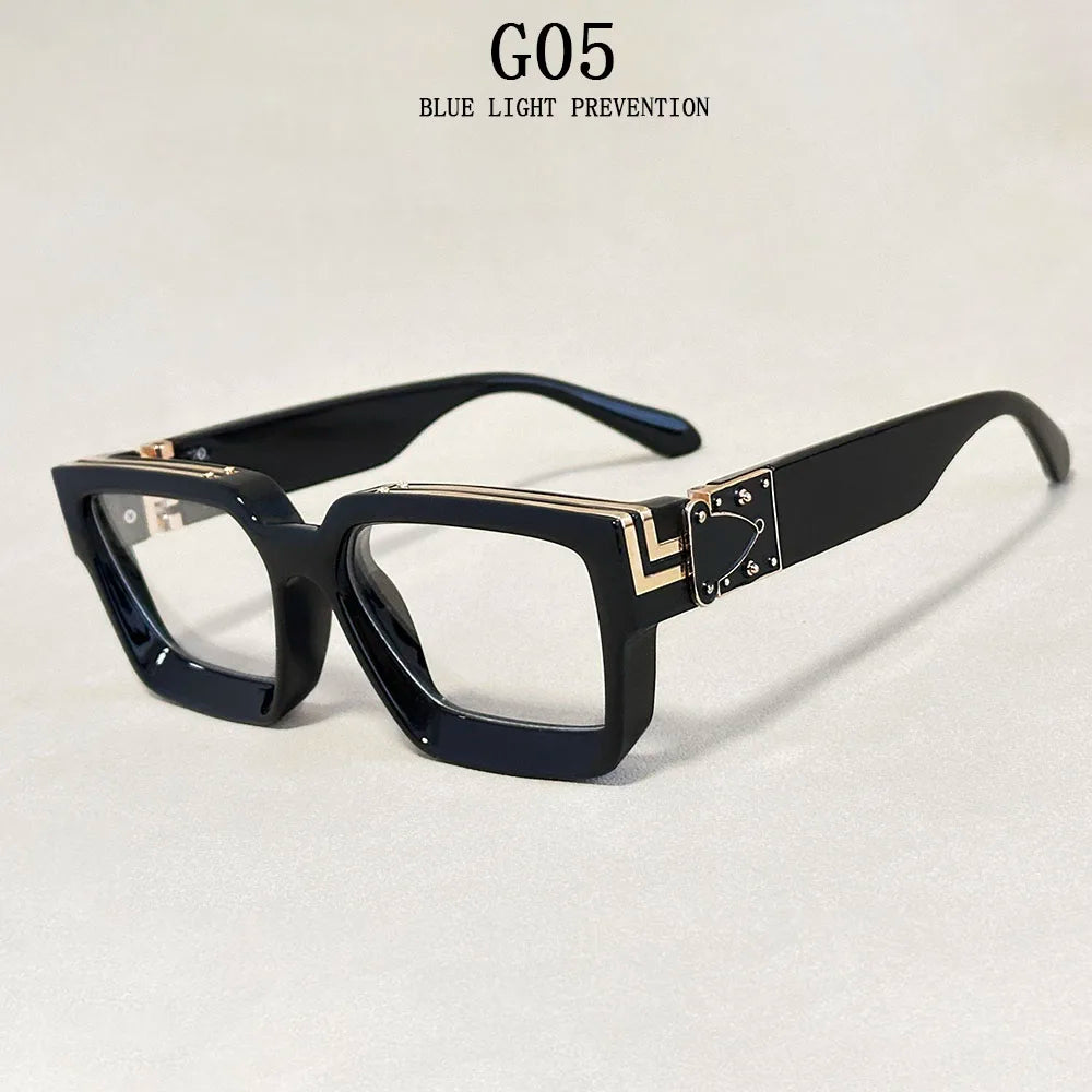 Senior Square Sunglass Men Vintage Millionaire Sunglasses Women Silver Retro Fashion Glasses Dropshipping Gafas De Sol Hombre