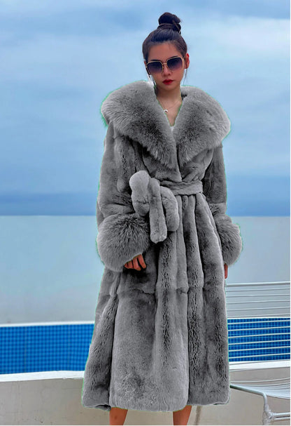 2024 Long Mink Coats Women Fur Coats Winter Outwear Faux Fur Jacket Female Long Sleeve Ladies Casual Oversize Fur Coat Parkas
