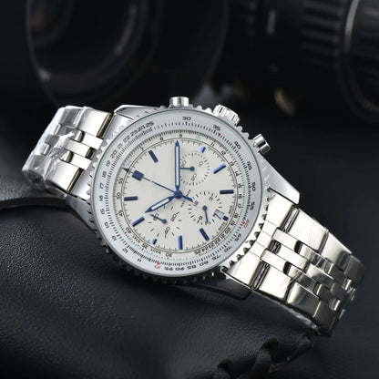 Original Replica Big Dial Multifunctional Automatic Man Watch  Vintage Mechanical Waterproof Male Wrist Watches