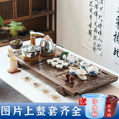 Kung Fu Ceremony Tea Tray Rectangle Drainage Pot Drip Accessories Luxury Tea Tray Hospitality Valet Bandejas Home Decorationgs - Kimlud