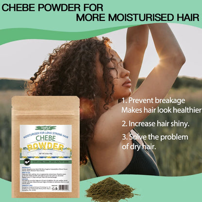 GOIPLE Chebe Powder-Contains Natural Ingredients Promotes Strong and Healthy Hair Strengthens & Thickens Formulated for Dry Hair