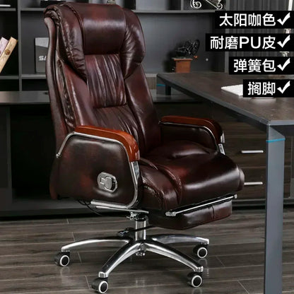 Retro Executive Leather Chair Armchairs Editor Choises Fashion Aluminium Office Chair Working Relax Silla Escritorio |...