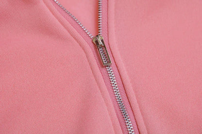 Half Zipper Hooded Short Plush Sweater, Casual Sports Sweater, New Fashion, Autumn, Winter, 2024 - Kimlud