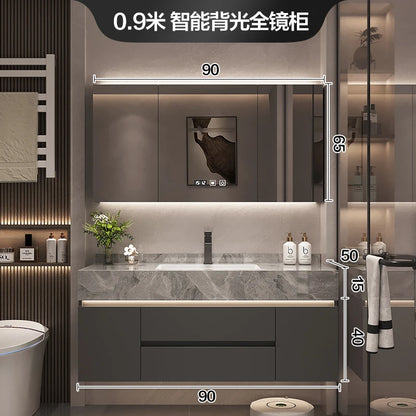Simple Luxury Bathroom Cabinets Washbasin Vintage Toilet Drawer Bathroom Cabinets Storage Mirrors Mobili Per La Casa Furniture - Kimlud