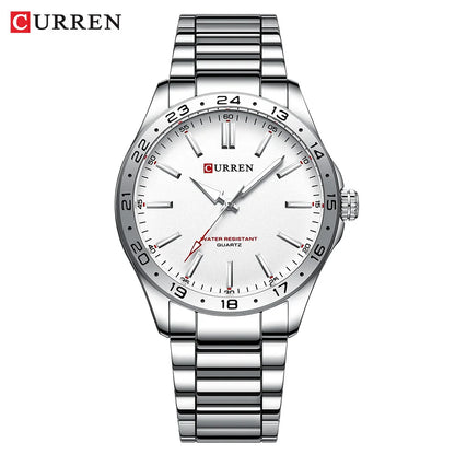 CURREN Men Fashion Ultra Thin Watches Simple Men Business Stainless Steel Quartz Watch Casual Watch For Man Relogio Masculino