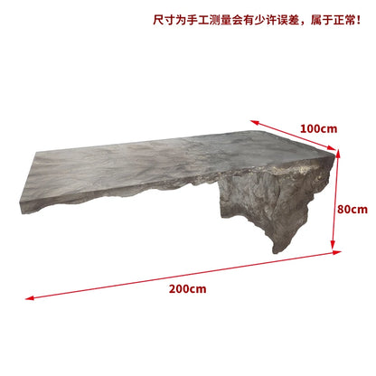 Premium Light Luxury Transparent Resin Hotel Front Desk Restaurant Villa Kitchen Partition Luminous Crystal Glacier Island Table