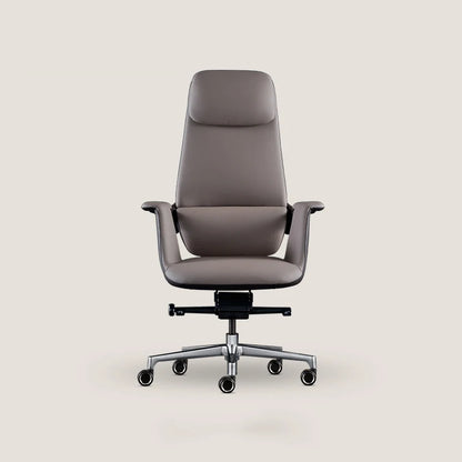 Wendy Italian Minimalist Chair Leather Boss Study Computer Office Comfortable Chair President Swivel Cowhide Chaisse Furniture - Kimlud