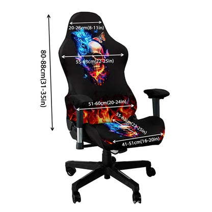 One-Piece Stretch Gaming Chair Cover Brilliant Green Light Chair Cover High Elasticity for Office Gaming Chairs Home Decoration - Kimlud