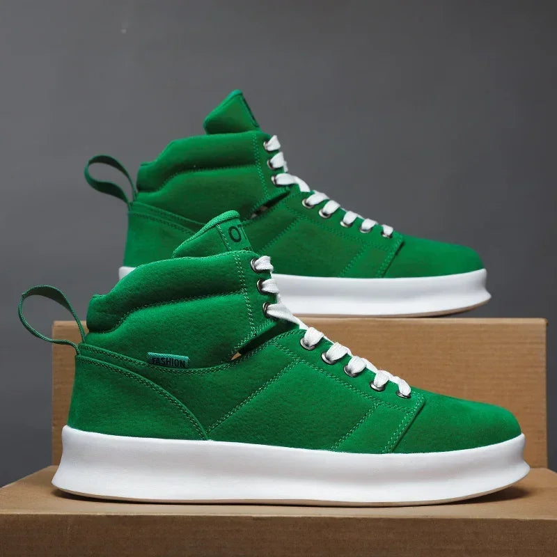 Sneakers men Flat Platform Shoes  Fashion Breathable Thick bottom Running Casual High Top Shoes Ladies