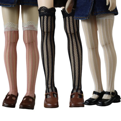 For Blythe Doll Socks Black White Pink Candy color Socks for Ob24 Ob22 Azone Doll Long Stockings - Kimlud