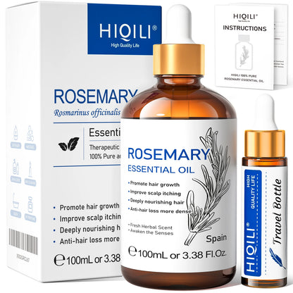 HIQILI Ylang-Ylang Essential Oil 100ML Citronella Geranium 100% Natural Tree Oil for Skin Massage Stress Relief & Aromatherapy