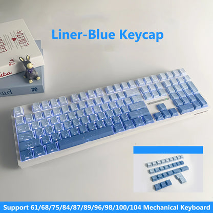 2026 New Cherry Height Keycap Side Print Dual Injection Character Full Set of OEM Keycaps suitable for Mechanical Keyboard