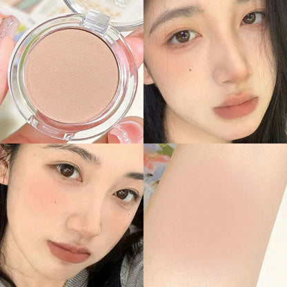 HISYI monochrome blush whitening matte cosmetics vitality girl nude makeup natural smudge monochrome blush plate