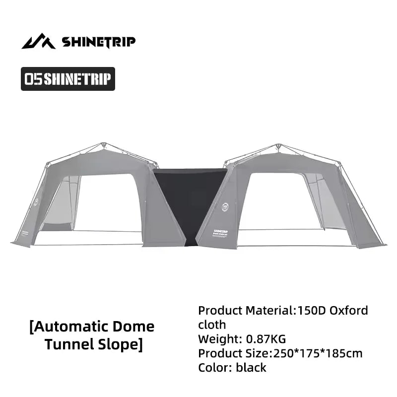 ShineTrip Auto Dome Canopy Series Silver Coated Canopy Oversized Quick Setup Sunproof Camping Auto Dome House Waterproof Tent