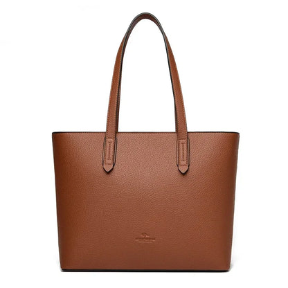 Genuine High Quality Large Capacity Shoulder Bag Female Tote Bag New Luxury Designer Handbag For Fashion Women Brand Shopper Bag - Kimlud