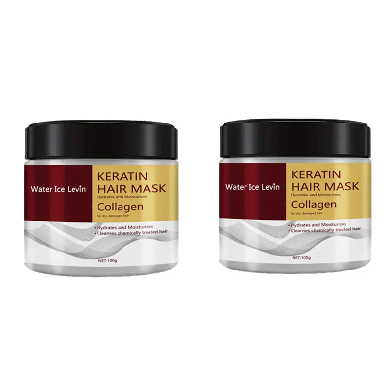 Keratin Hair Mask with Collagen, Hydrates & Moisturizes for Dry Damaged Hair, Enhances Softness, Shine & Elasticity