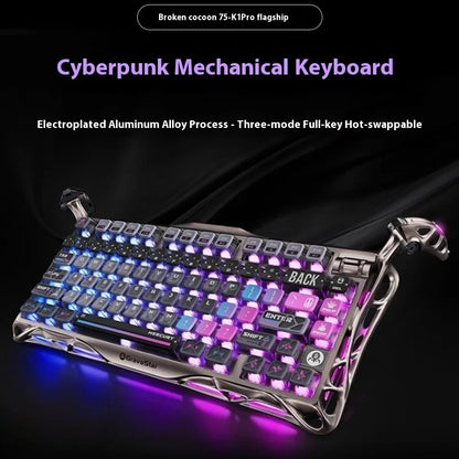 Gravastar 75k1pro Mechanical Keyboard Wireless Gaming Esports Professionali Keyboard Aluminum Customization Computer Peripherals - Kimlud