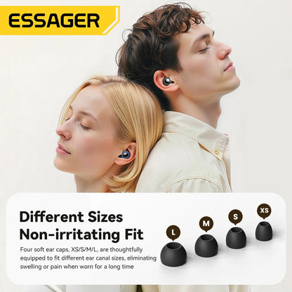 ESSAGER Noise Cancelling Ear Plugs for Sleeping Soft Silicone Sleep Earplugs Noise Reduction Earbuds for Sleep Work Study Travel - Kimlud