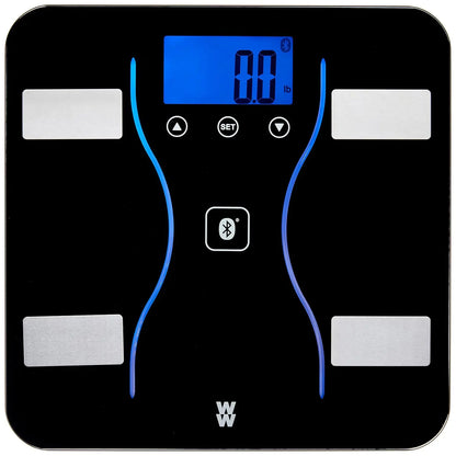 Digital Bluetooth Bathroom Scale with BMI and Body Fat Analysis, Supports 9 Users up to 400 Lbs, Black | Kimlud Luxury Rug