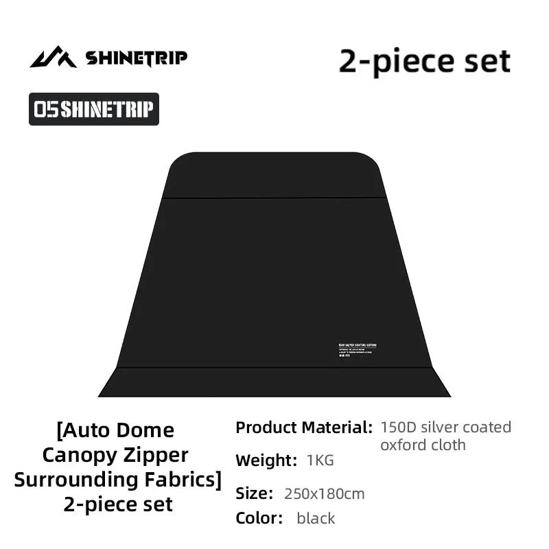 ShineTrip Auto Dome Canopy Series Silver Coated Canopy Oversized Quick Setup Sunproof Camping Auto Dome House Waterproof Tent