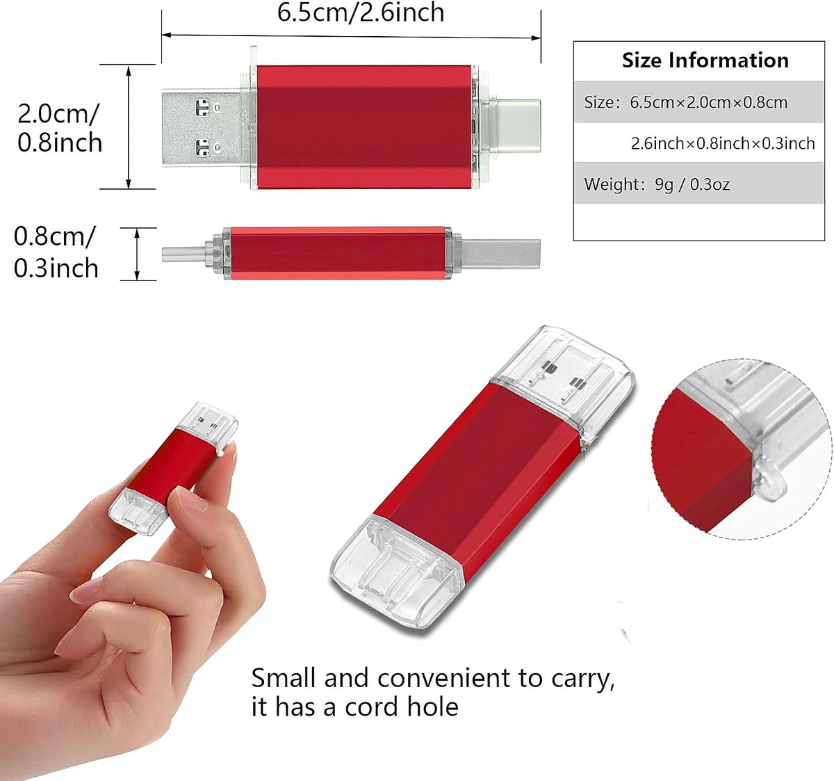 2TB OTG USB Flash Drive USB 3.0 Type C For iPhone ipad 1TB 512GB 256G Pendrive Samsung Huawei Xiaomi Android Laptop Memory Stick - Kimlud