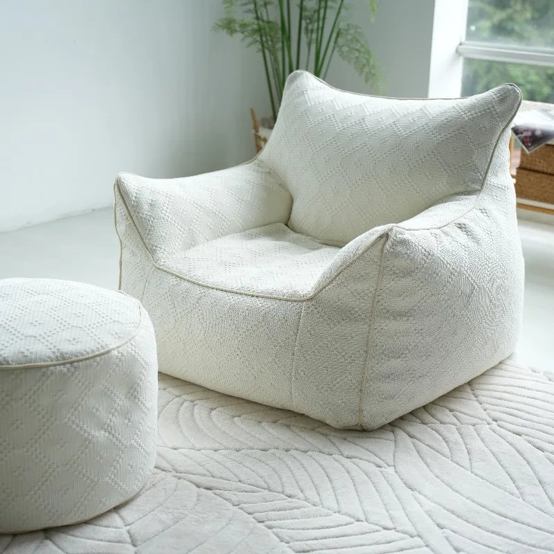 Minimalist Brown Lazy Bean Bag Sofa Designer Soft Modern Lazy Bean Bag Sofa Living Room Lounge Woonkamerbanken Furniture...