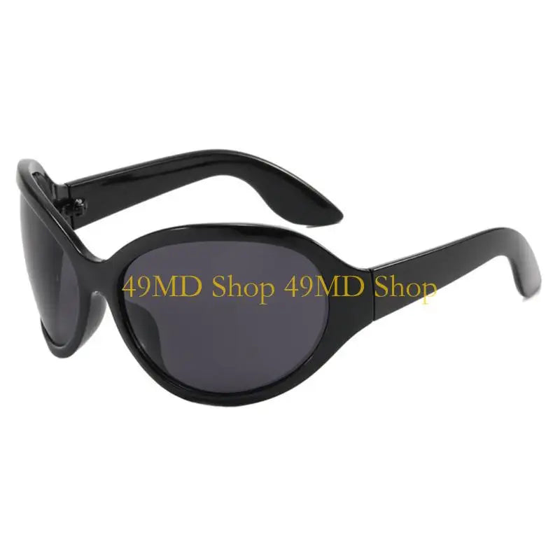 49MD Alien Sunglasses Punk Sunglasses y2k Sunglasses Wrap Around Sunglasses Uv400 Sunglasses Shades Glasses Eyeglasses - Kimlud