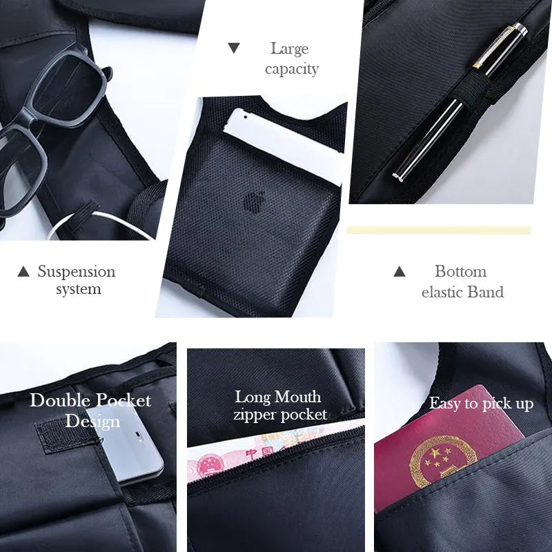 Travel Safe Anti-Theft Safety Hidden Underarm Shoulder Bag Double-Bag Design Pouch Secret Agent Shoulder Phone Case...