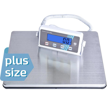 Extra Wide Digital Body Weight Scale - 440 lb Capacity, High Accuracy, Portable for Home Gym Office - Kimlud