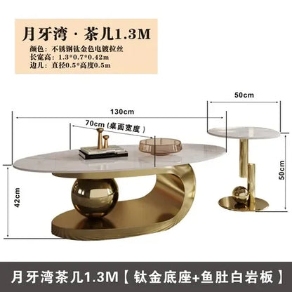 Nordic Living Room Coffee Tables Modern Design Decor Oval Coffee Tables Minimalist Mesa De Centro De Sala Home Furniture...