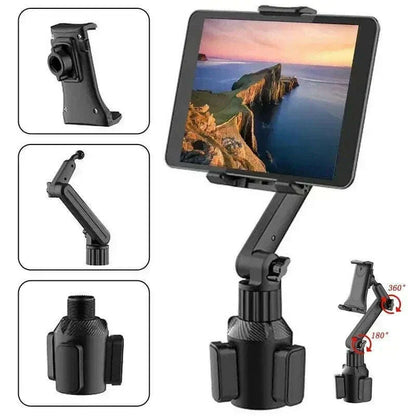 New Car NEW Tablet Cup Holder Mount 360 Adjustable SmartphoneHolderCar 270 Tilt Bar Triangular Base Ram Mount Tablet Holder