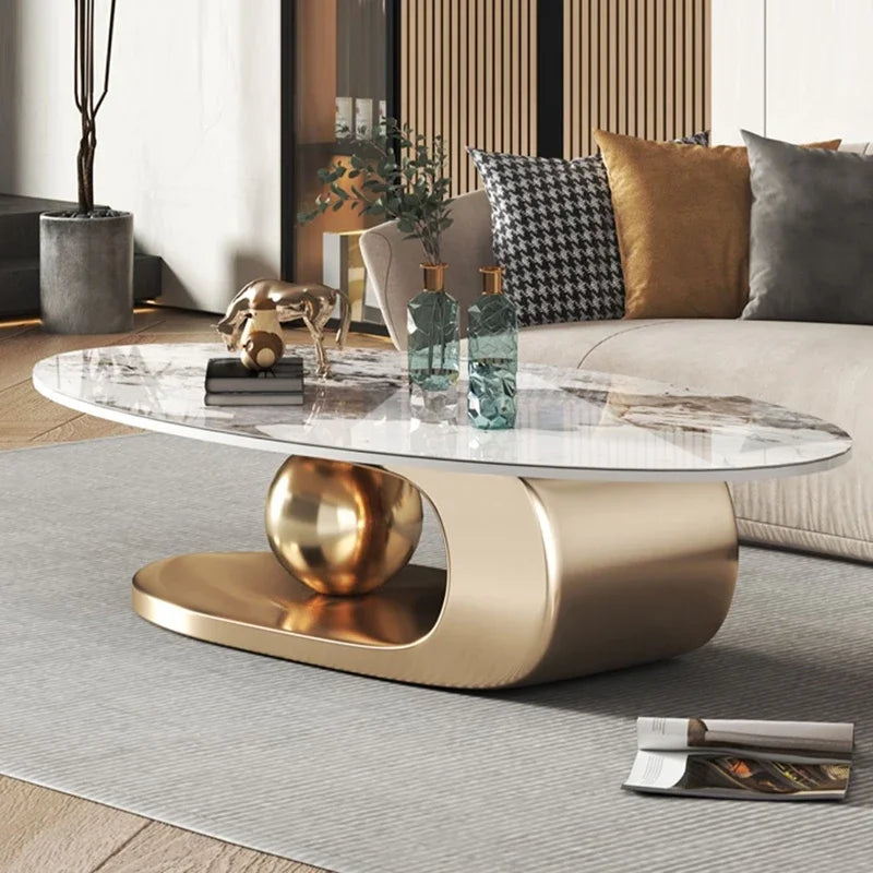 Nordic Living Room Coffee Tables Modern Design Decor Oval Coffee Tables Minimalist Mesa De Centro De Sala Home Furniture...