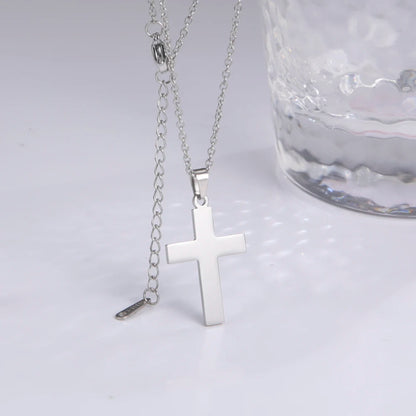 Amaxer Stainless Steel Cross Pendant Choker Necklace For Women Church Dainty Collar Religious Jewelry Gift | Kimlud...