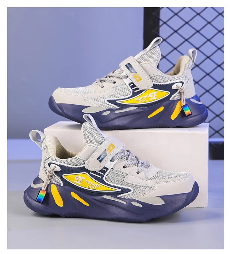 Children Boys Mesh Sports Running Shoes Breathable Non-slip For Girls Casual Running Walking Kid's Sneakers - Kimlud