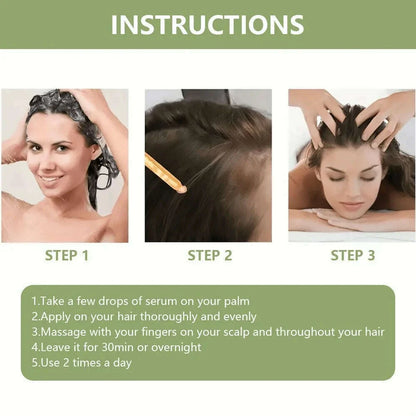 Hair Growth Essential Oil Rosemary Mint Hair Strengthening Oil Nourishing Treatment for Split Ends and Dry Organics Hair Care