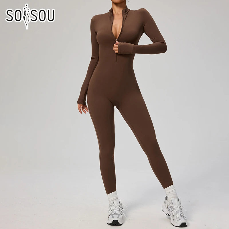 Nylon One Piece Jumpsuit Women Quick Dry Clothing Sportswear Woman Gym Yoga Sport Sets Workout Sets Women Tracksuit 10 Colors - Kimlud