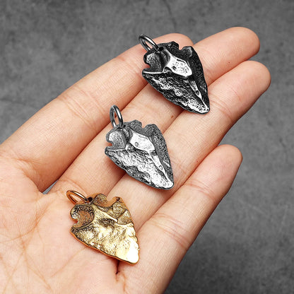 Meteorite Spearhead Men Necklaces With Pendant Stainless Steel Jewelry For Male Women Punk Hip Hop Accessories Gifts...