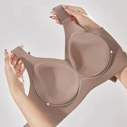 Large Size High-quality Traceless Women's Underwear Without Steel Rings Gathering To Show Small Breathable Sports Women's Bra - Kimlud