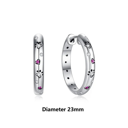 Original 925 Sterling Silver Earrings 2026 Stud Hoop Crystal Earings For Women Rose Gold Crown Heart Infinity Bee Earing...