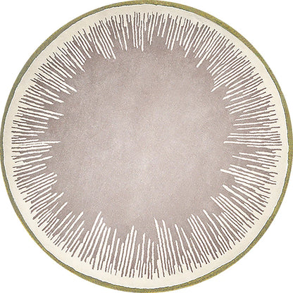 Home Thicken Non-slip Mat Modern Minimalist Carpets for Living Room Fluffy Soft Bedroom Decor Stripe Carpet Large Area Round Rug - Kimlud