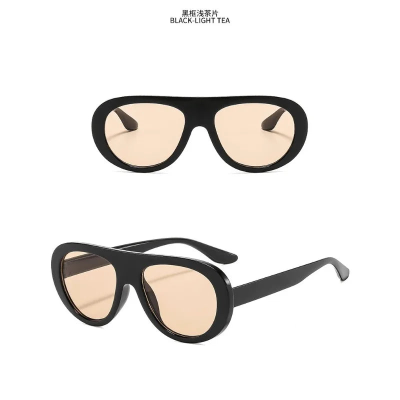 Fashion Oversized Hip Hop Sunglasses Men Women Shades Brand Designer Glasses Trend Male Punk Eyewear Female UV400 |...