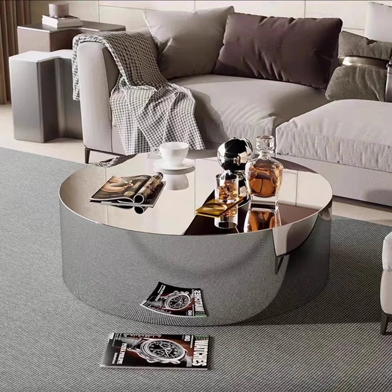Metal Industrial Coffee Table Aesthetic Unique Minimalist Designer Side Table Modern Luxury Mesa Auxiliar Postmodern Furniture - Kimlud